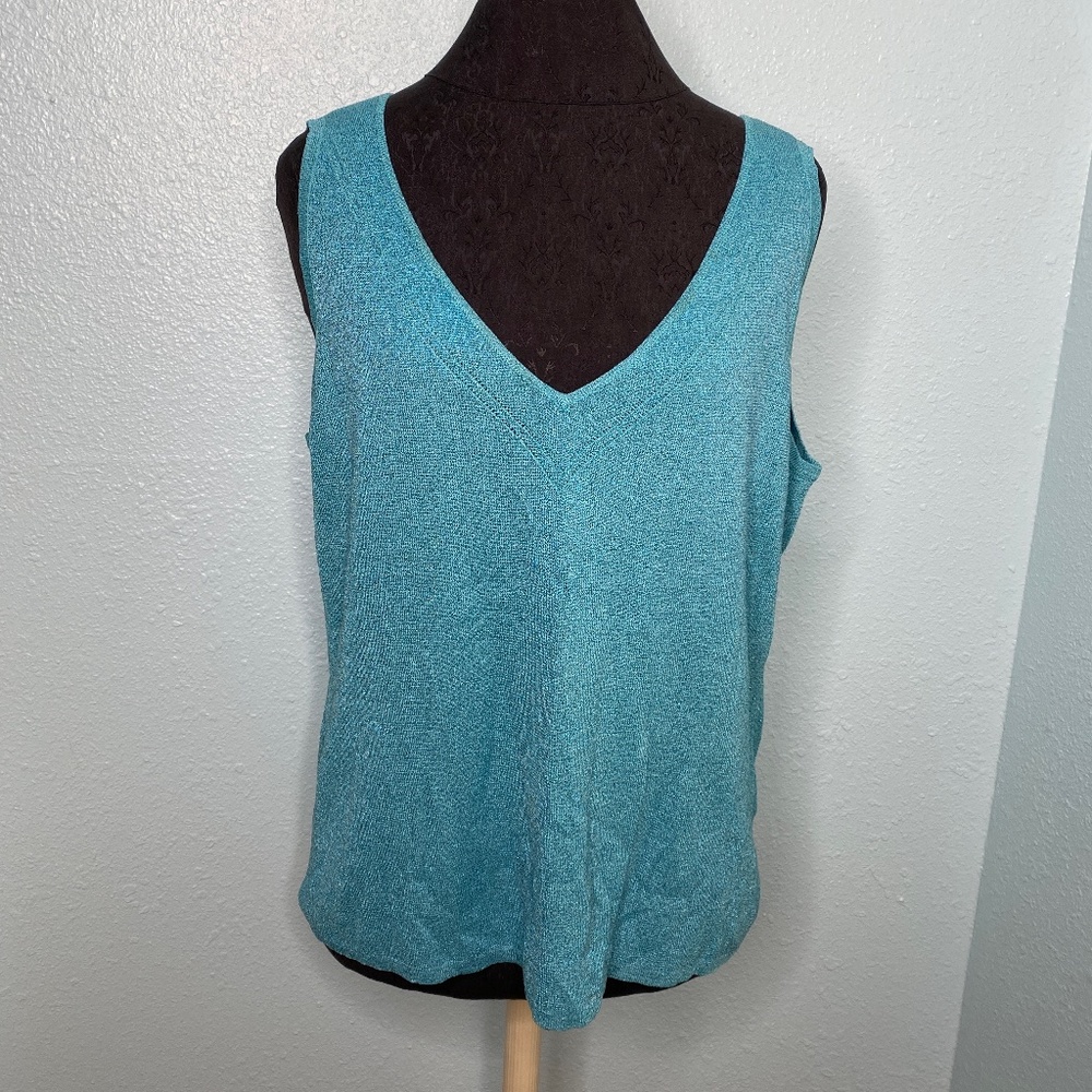New D.F.A New York Blue Tank Top Blouse